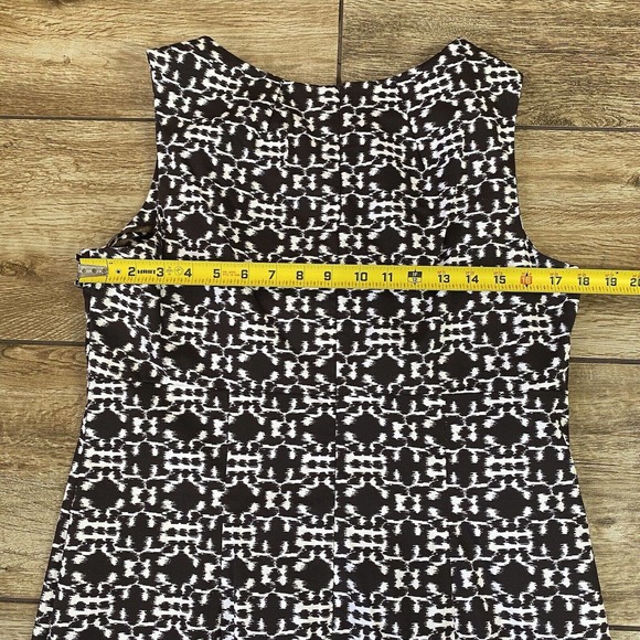 Danny & Nicole Sleeveless Brown White Pattern - Picture 6 of 15